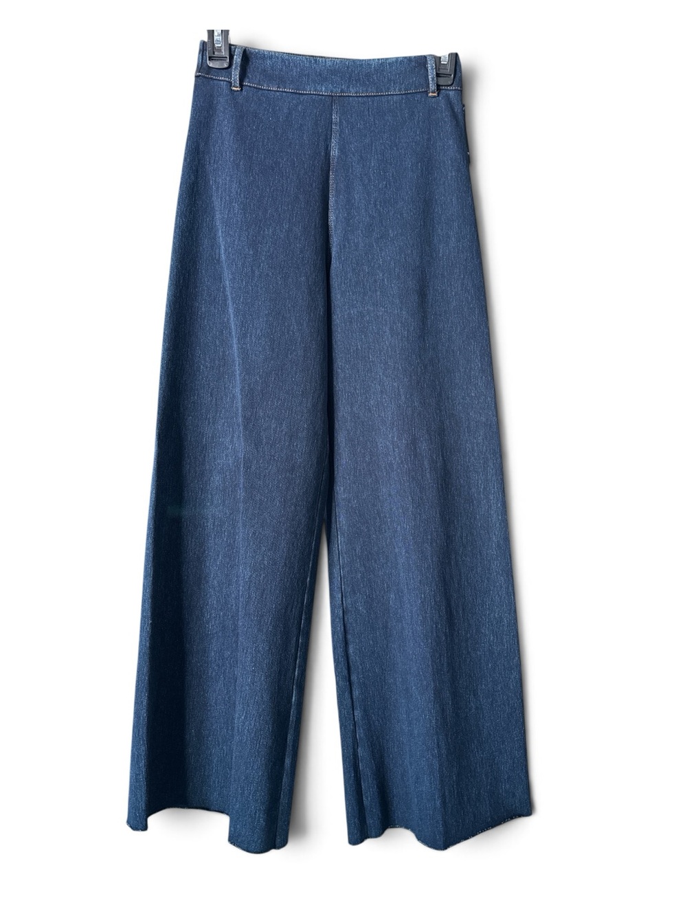 Lysse New York Knit Denim Wide Leg Pants XS Indigo NWT